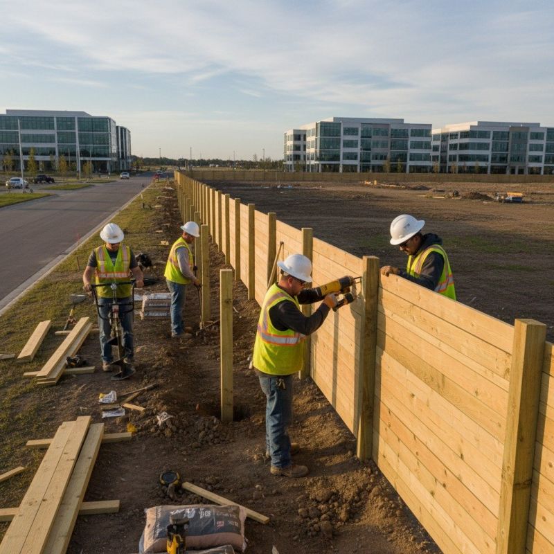 Cedar Fencing Installation detail
